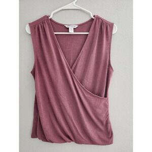 Athleta WOMEN'S TAWNY ROSE SLEEVELESS BREEZY WRAP TOP TANK Size Small